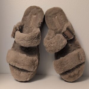 UGG Plush Tan Slides